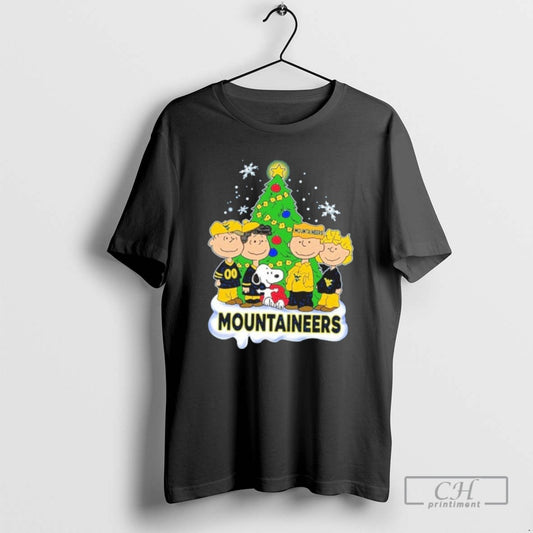 Classic 2025 Mountaineers Peanuts With Friend Merry Christmas T Shirts - clothing by TeeHivey.com