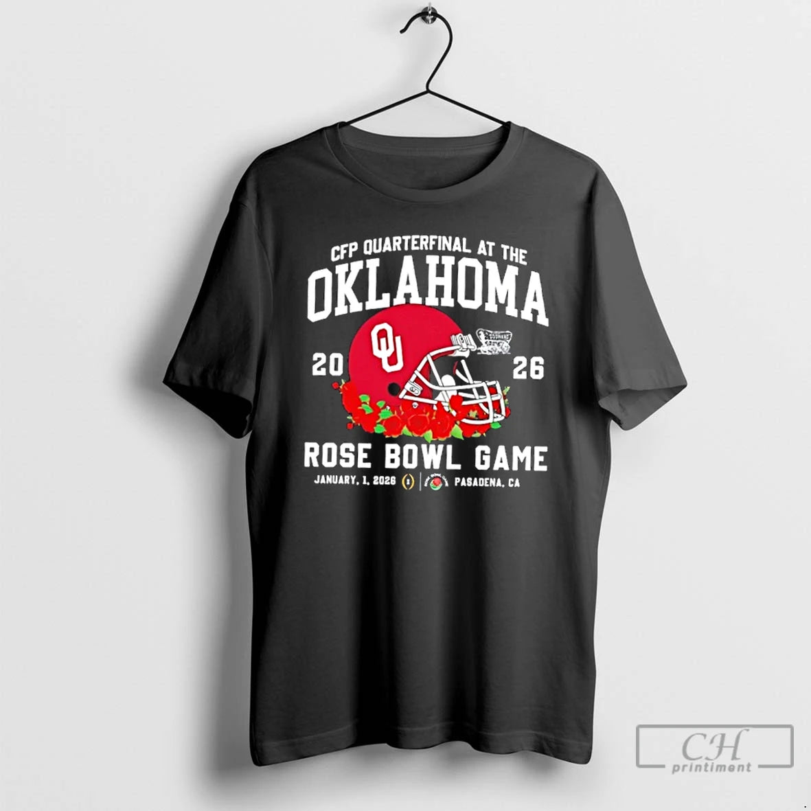 Classic 2026 Cfp Quarterfinal At The Oklahoma Sooners Rose Bowl Game Pasadena Ca T Shirts - clothing by TeeHivey.com