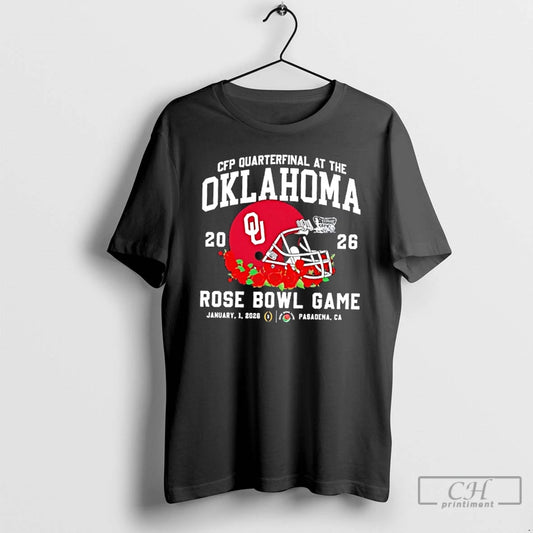 Classic 2026 Cfp Quarterfinal At The Oklahoma Sooners Rose Bowl Game Pasadena Ca T Shirts - clothing by TeeHivey.com