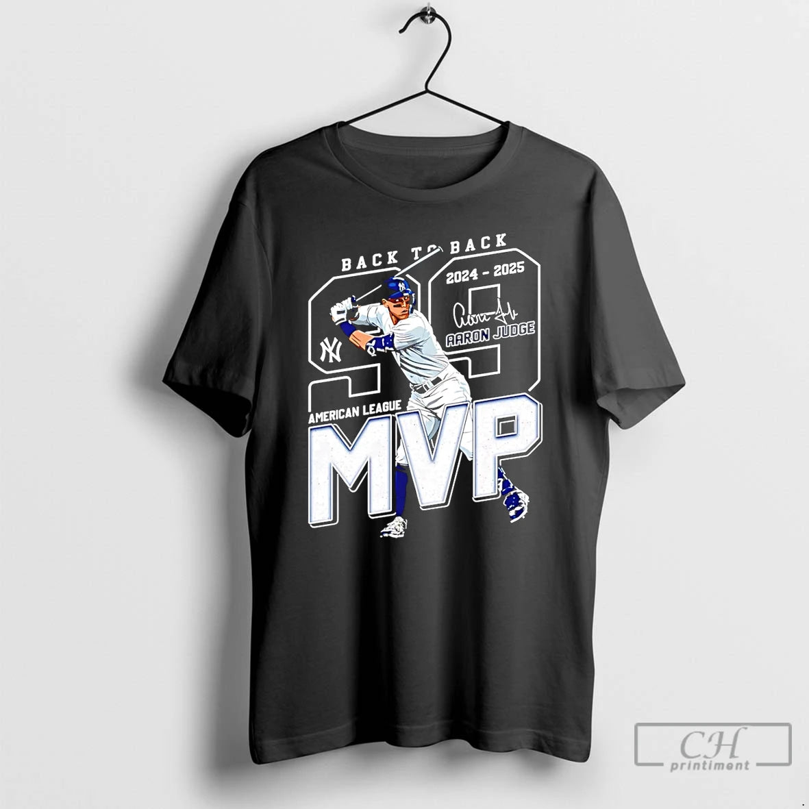 Classic Aaron Judge Back To Back 2024 25 American League Mvp - clothing by TeeHivey.com