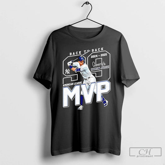 Classic Aaron Judge Back To Back 2024 25 American League Mvp - clothing by TeeHivey.com