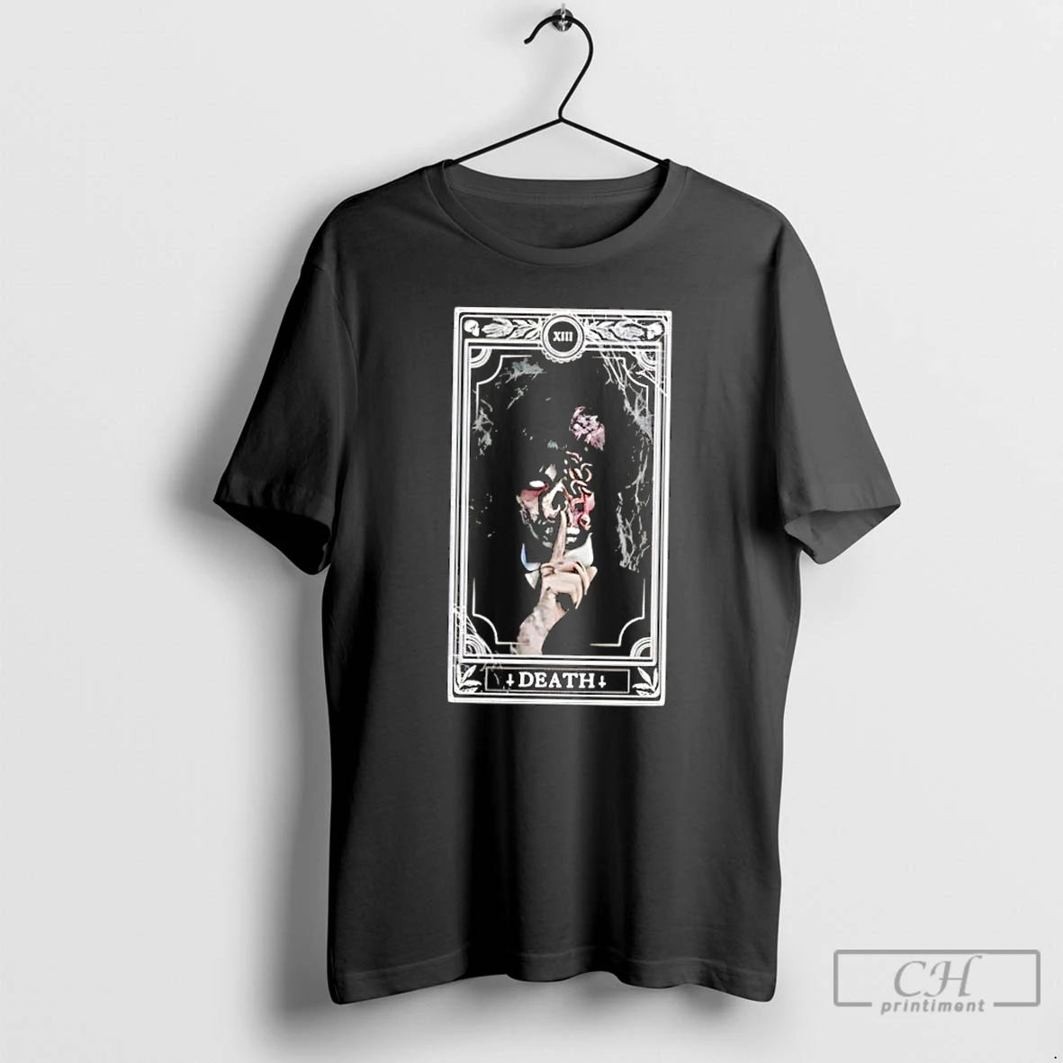 Classic Addams Death Tarot Card Xiii Gothic - clothing by TeeHivey.com