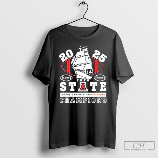 Classic Amboy Clipper Football 2025 State Champs - clothing by TeeHivey.com