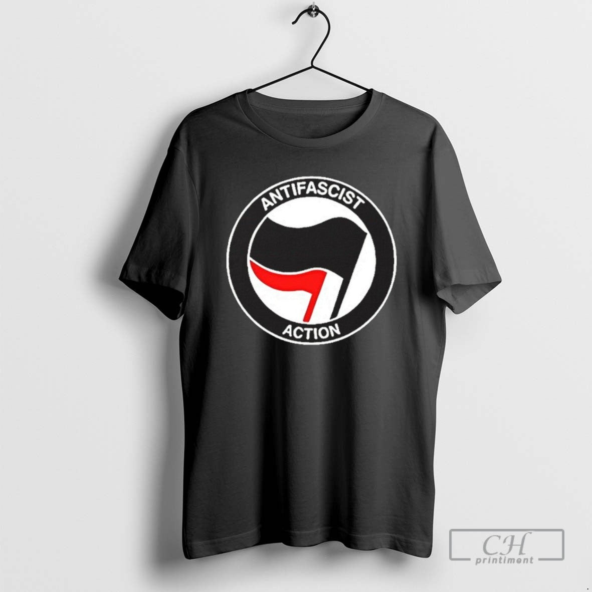 Classic Anti Fascist Action Flag T Shirts - clothing by TeeHivey.com