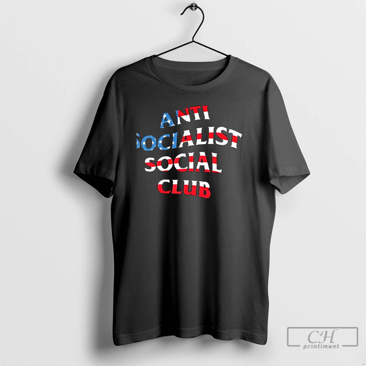 Classic Anti Socialist Social Club American Flag T Shirts - clothing by TeeHivey.com