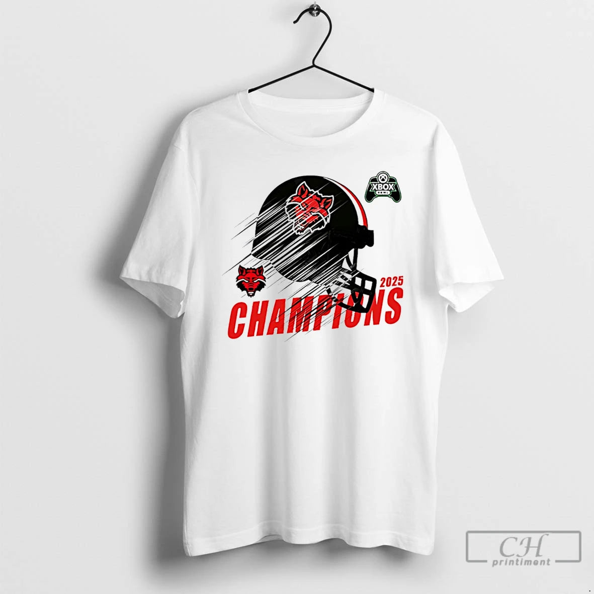 Classic Arkansas State Red Wolves Xbox Bowl Champions 2025 Football Helmet - clothing by TeeHivey.com