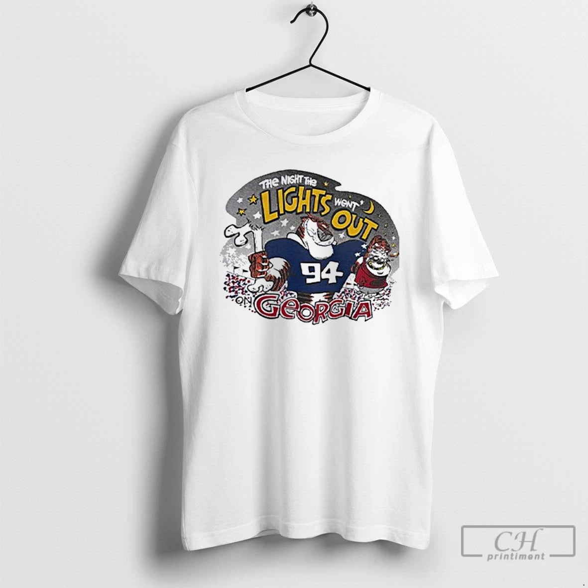 Classic Auburn Tigers The Night The Lights Went Out Georgia T Shirts - clothing by TeeHivey.com