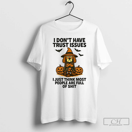 Classic Beagle I Dont Have Trust Issues Halloween T Shirts - clothing by TeeHivey.com