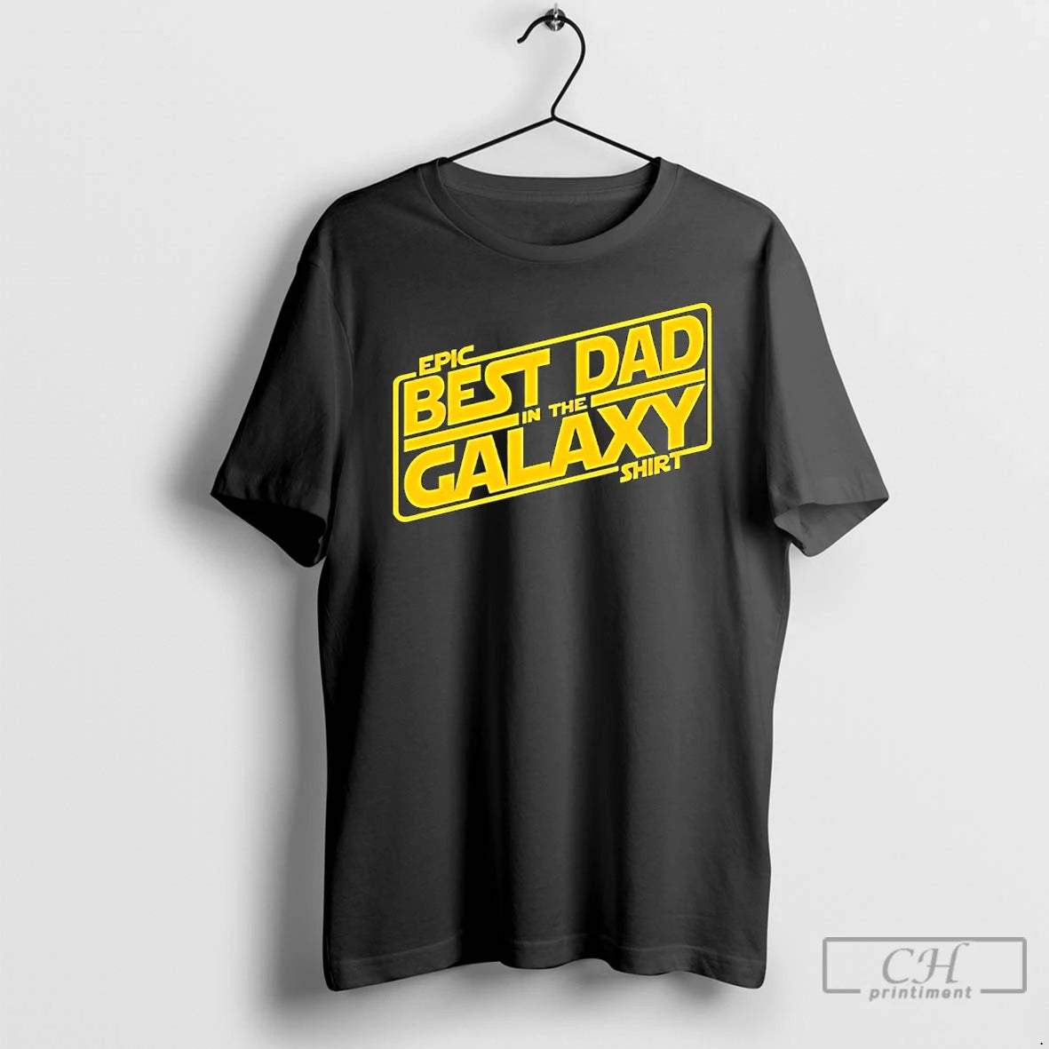 Classic Best Dad In The Galaxy Logo