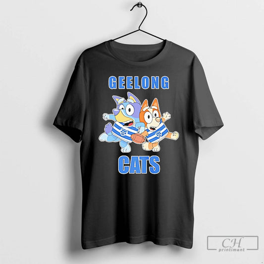 Classic Bluey Bingo Geelong Cats Football Fans Rugby Outfits
