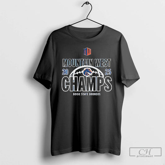 Classic Boise State Broncos 2025 Mountain West Champions Locker Room - clothing by TeeHivey.com