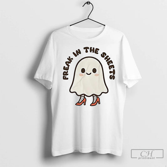 Classic Boo Ghost High Heels Freak In The Sheets Halloween - clothing by TeeHivey.com