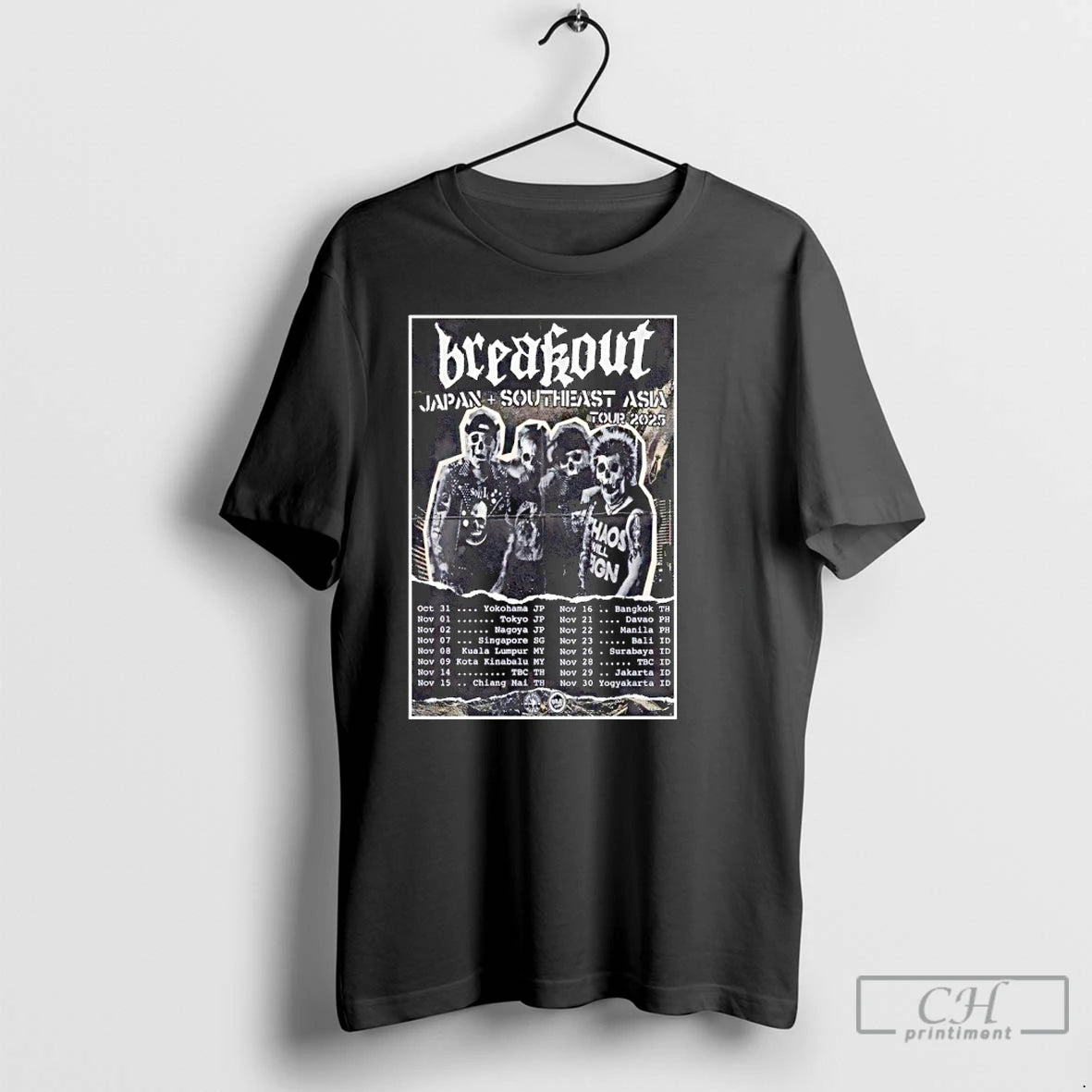 Classic Breakout Japan Southeast Asia Tour 2025 T Shirts - clothing by TeeHivey.com