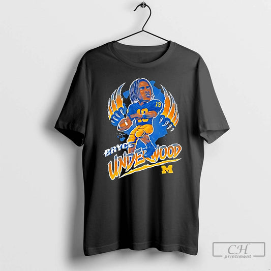 Classic Bryce Underwood Michigan Wolverines 19 Player T Shirts - clothing by TeeHivey.com