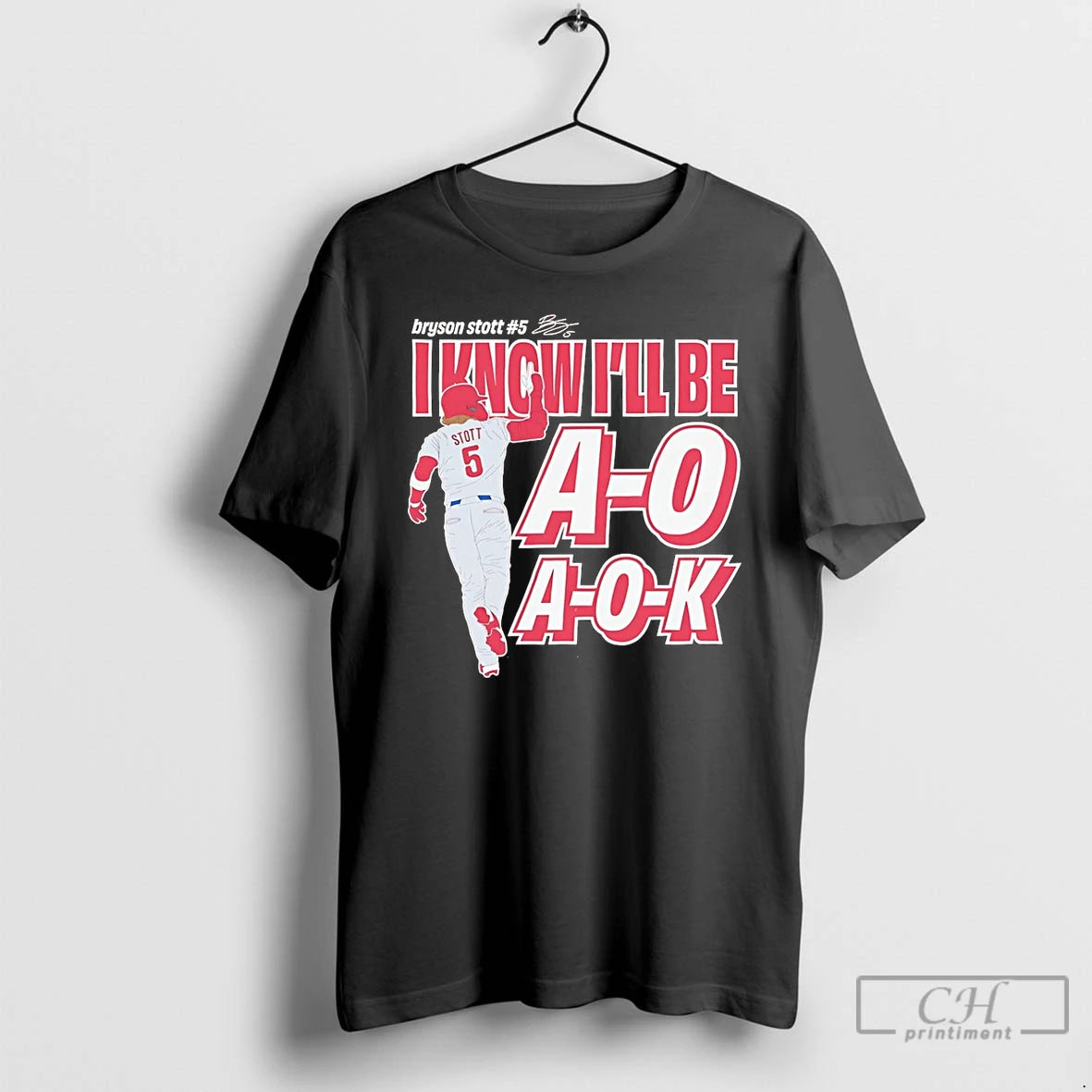 Classic Bryson Stott Philadelphia Phillies I Know Ill Be A O A O K - clothing by TeeHivey.com