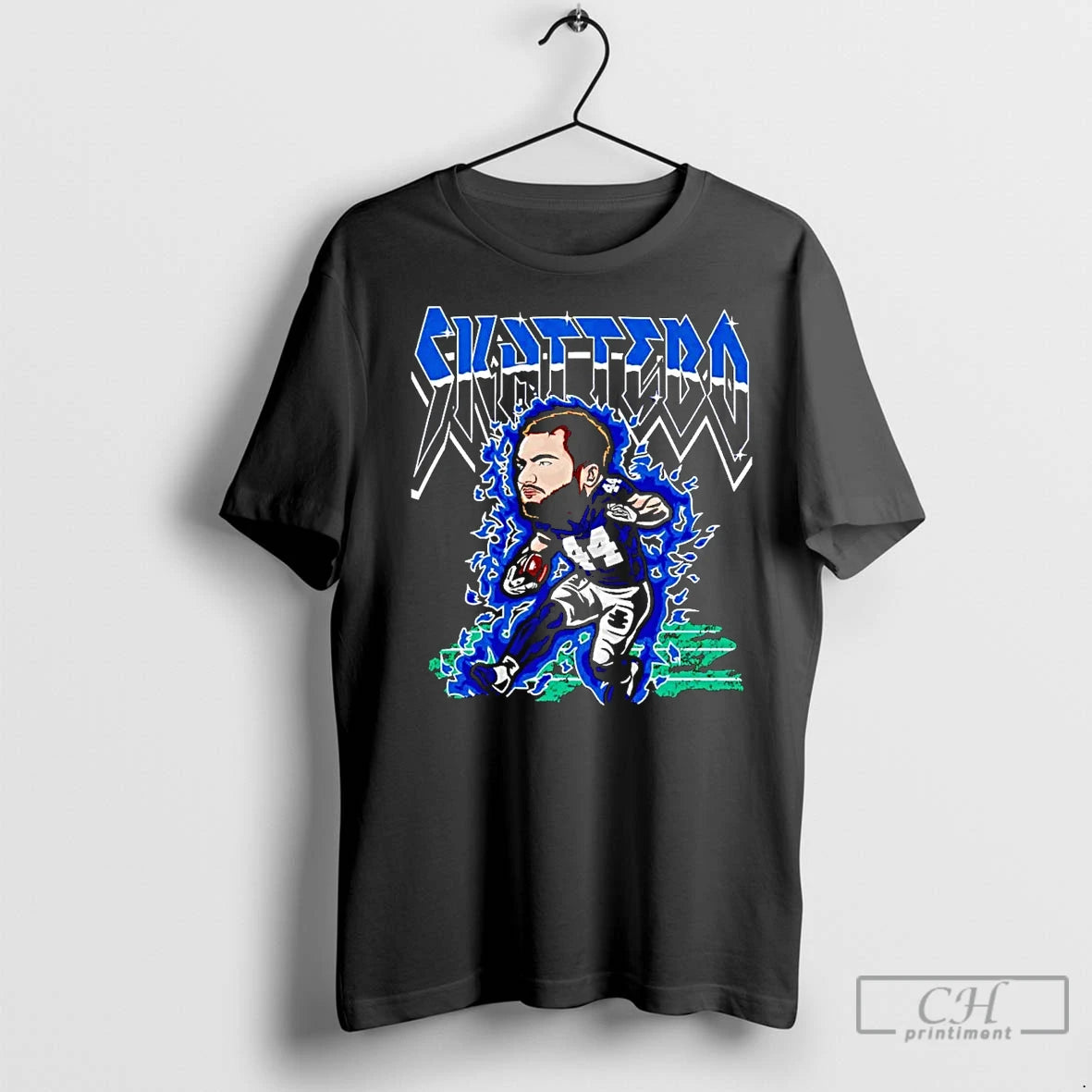 Classic Cam Skattebo Fire Caricature New York Giants - clothing by TeeHivey.com