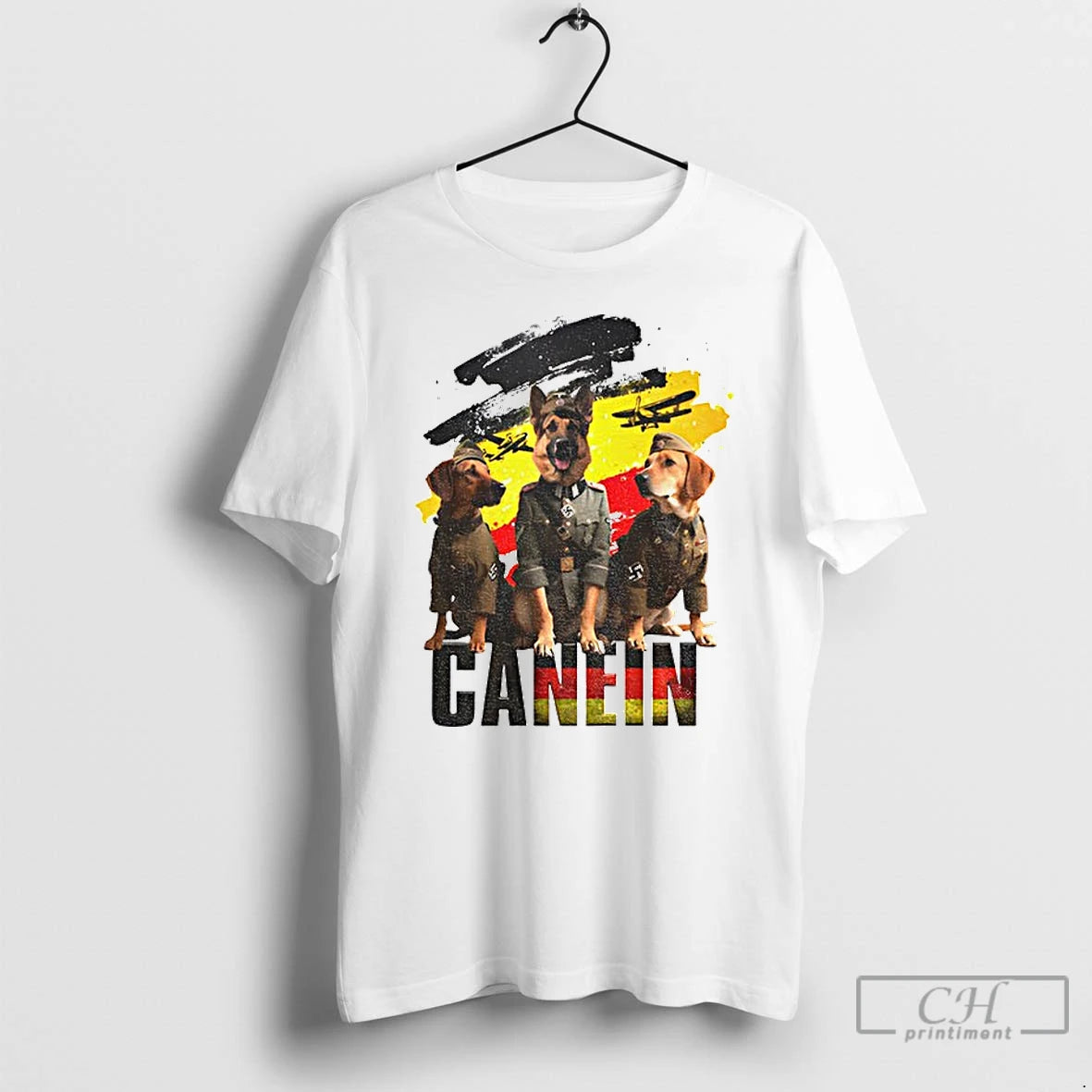 Classic Canine Canein German Shepherd Dog T Shirts - clothing by TeeHivey.com
