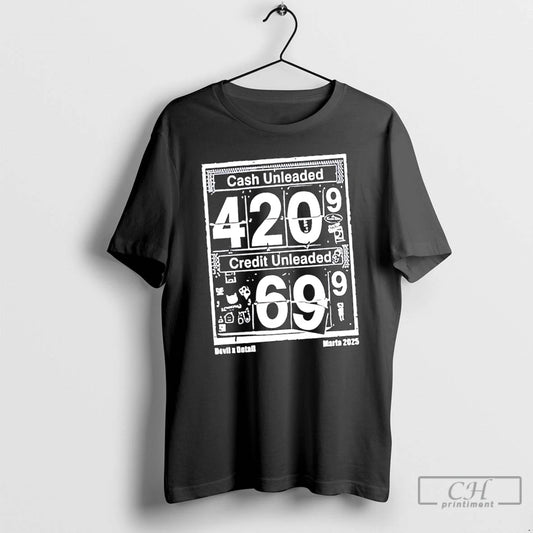 Classic Cash Unleaded Credit Unleaded Devil X Detail Marta 2025 T Shirts - clothing by TeeHivey.com