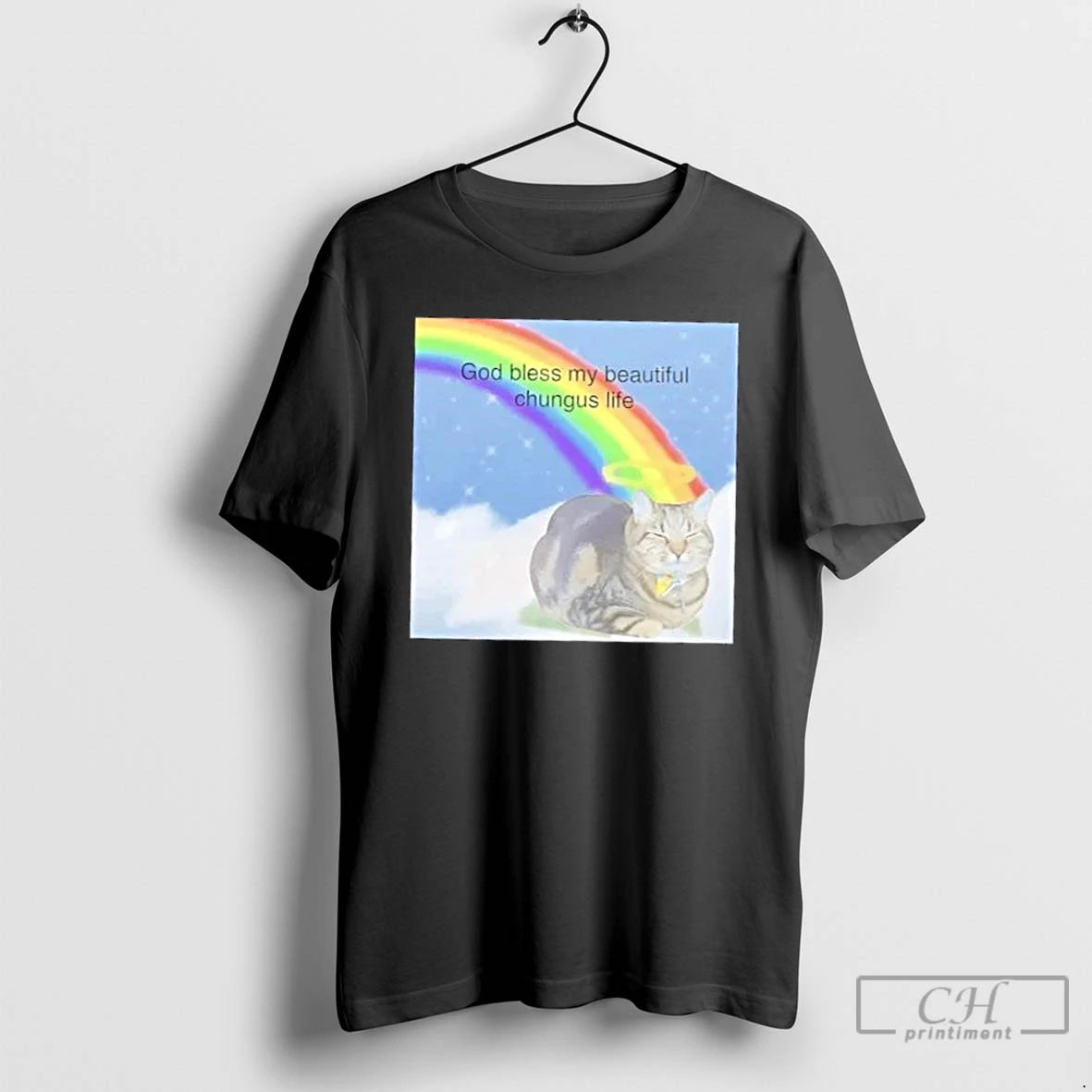 Classic Cat God Bless My Big Chungus - clothing by TeeHivey.com