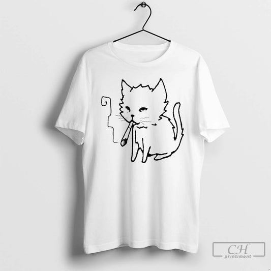 Classic Cat Smoking Art T Shirts - clothing by TeeHivey.com