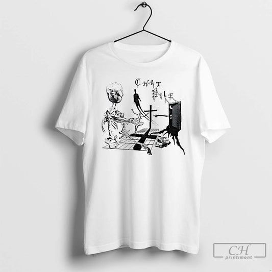 Classic Chat Pile Ivory Crosses - clothing by TeeHivey.com