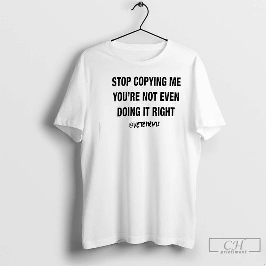 Classic Chris Brown Stop Copying Me You Not Even Doing It Right T Shirts Sweater - clothing by TeeHivey.com