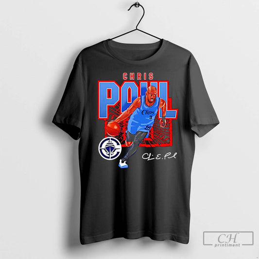 Classic Chris Paul Los Angeles Clippers Shattered Signature - clothing by TeeHivey.com
