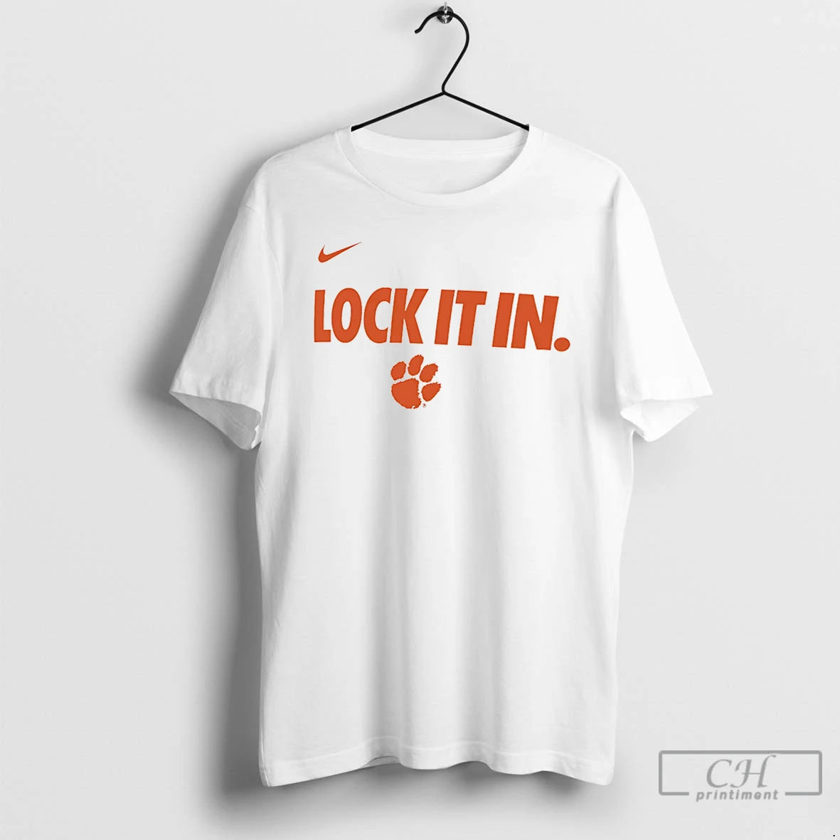Classic Clemson Tigers Lock It In Logo