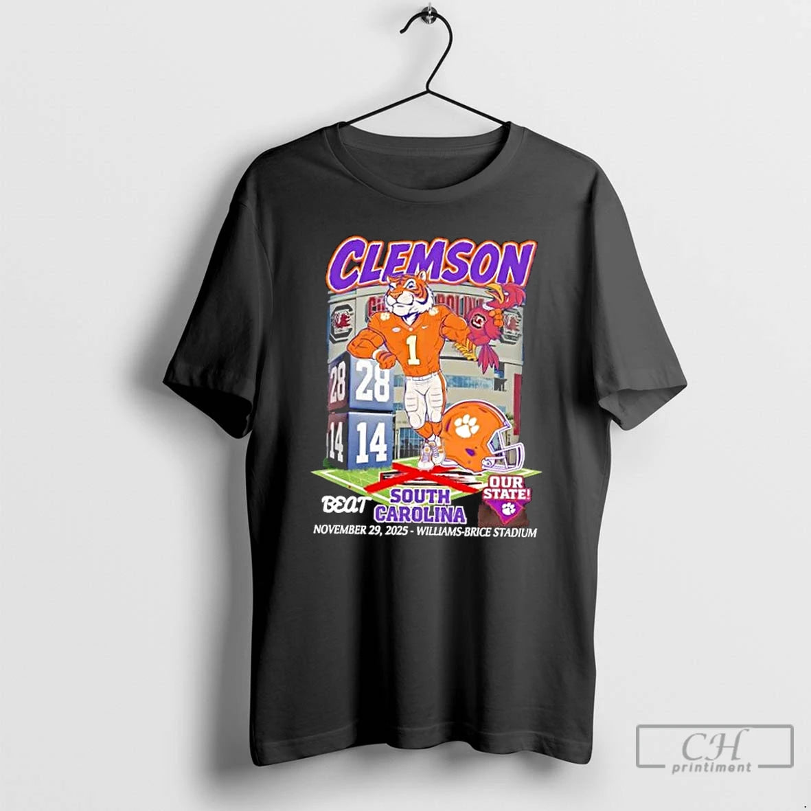Classic Clemson Tigers Beat South Carolina Gamecocks Williams Brice Stadium - clothing by TeeHivey.com