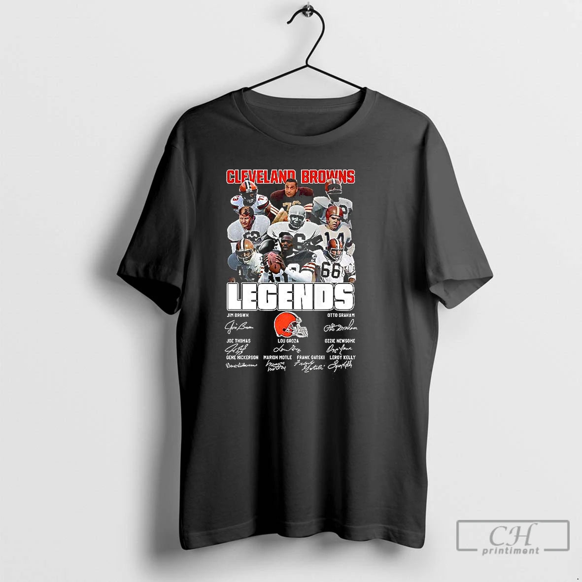 Classic Cleveland Browns Legends Vintage Signature T Shirts - clothing by TeeHivey.com