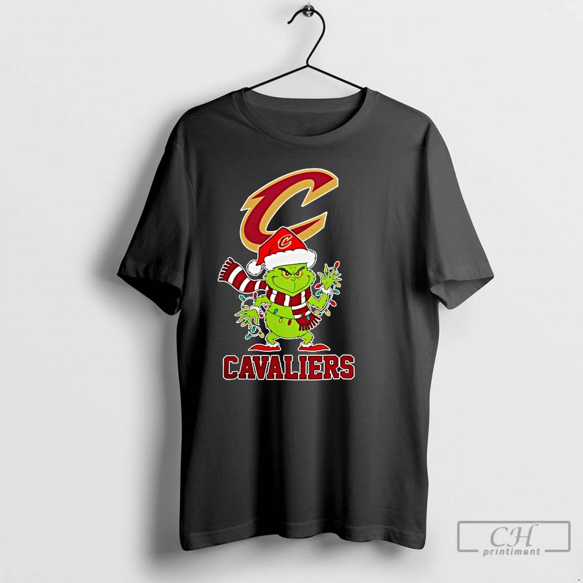 Classic Cleveland Cavaliers Christmas Grinch Santa Holiday T Shirts - clothing by TeeHivey.com
