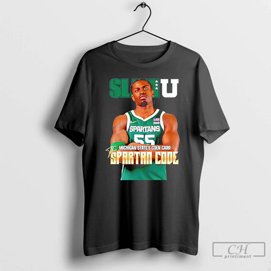 Classic Coen Carr Michigan State Spartans The Spartan Code Slamu Graphic