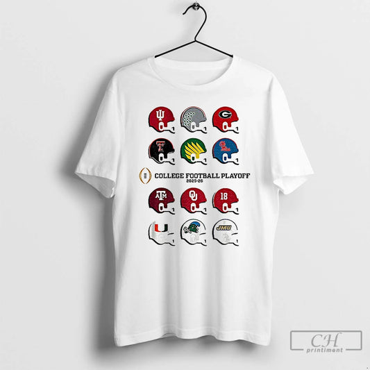 Classic College Football Playoff Cfp Toy Team Helmets 2025 Cfp Field Logo T Shirts Sweater - clothing by TeeHivey.com