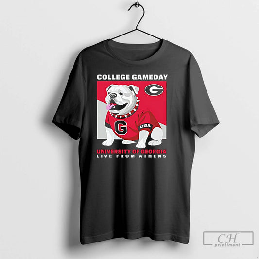 Classic College Gameday Georgia Mascot University Live From Athens T Shirts - clothing by TeeHivey.com