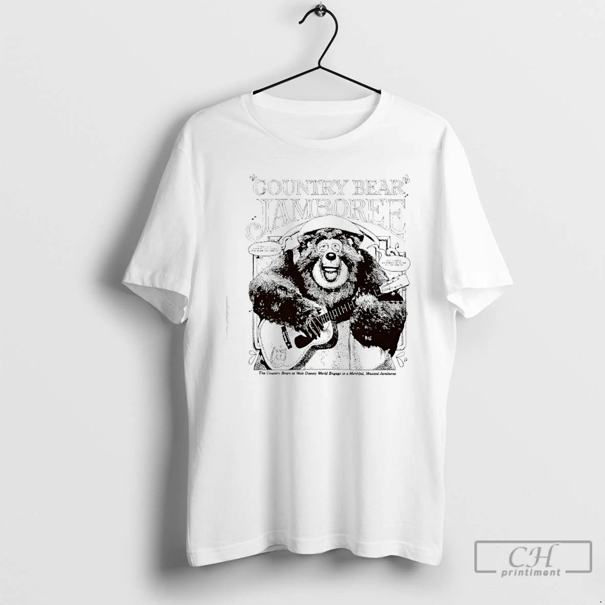 Classic Country Bear Jamboree Big Al Bear Playing A Guitar - clothing by TeeHivey.com