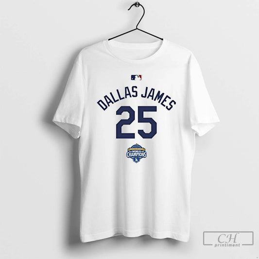 Classic Dallas James 25 Back To Back Champs World Champions - clothing by TeeHivey.com