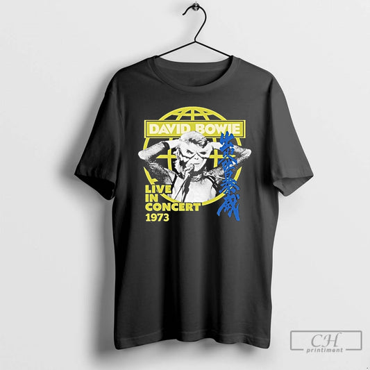 Classic David Bowie Live In Concert 1973 Globe - clothing by TeeHivey.com