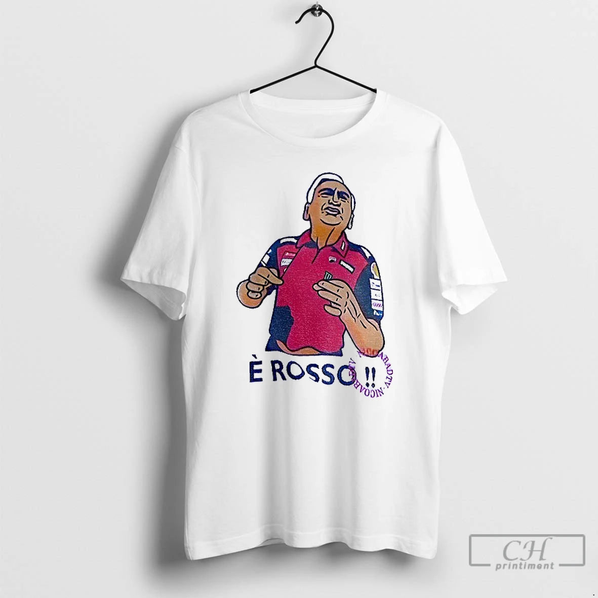 Classic Davide Tardozzi Grand Prix 250cc E Rosso Cartoon - clothing by TeeHivey.com