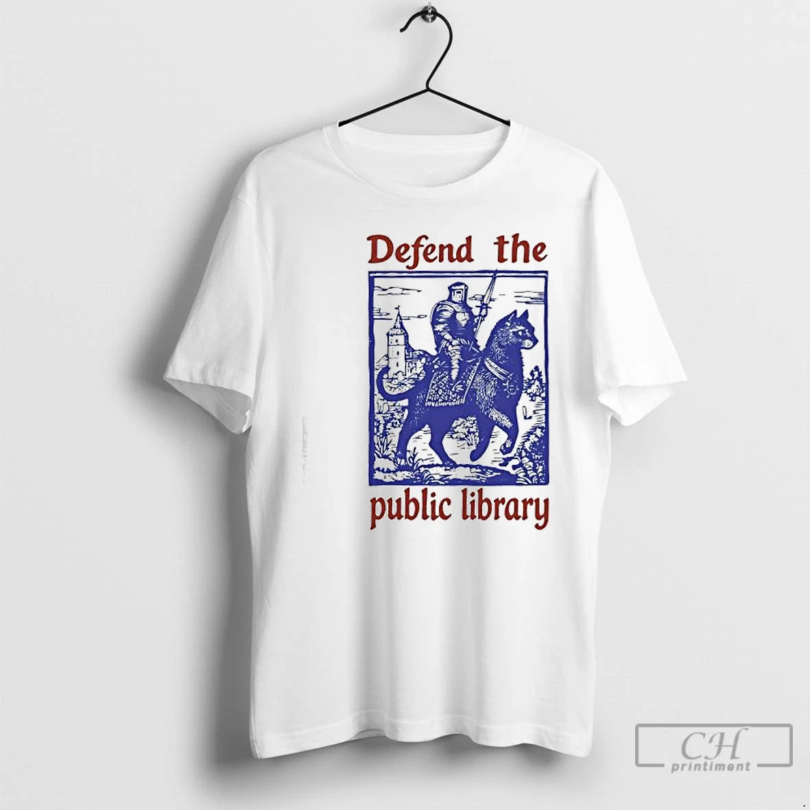 Classic Defend The Public Library Graphic - clothing by TeeHivey.com