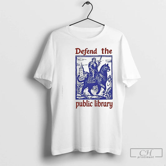 Classic Defend The Public Library Graphic - clothing by TeeHivey.com