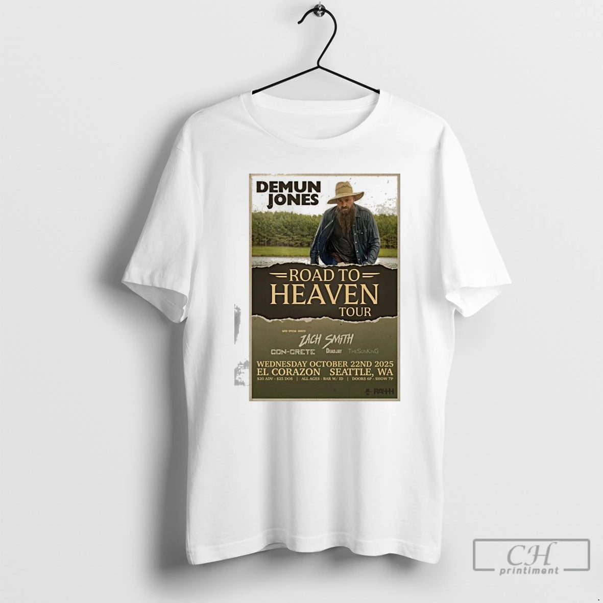 Classic Demun Jones Fall Tour 2025 El Corazon Seattle Wa T Shirts - clothing by TeeHivey.com