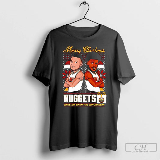 Classic Denver Nuggets Christmas Braun Johnson Graphic - clothing by TeeHivey.com