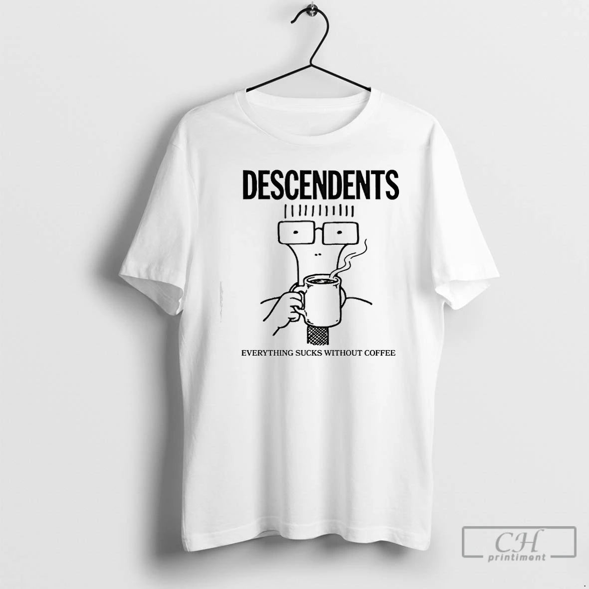 Classic Descendents Iconic 1982 Everything Sucks Without Coffee - clothing by TeeHivey.com