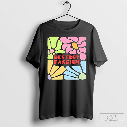 Classic Destroy Fascism Flower