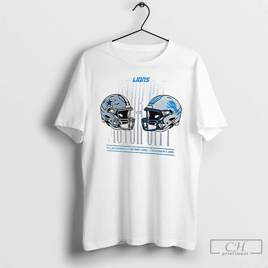 Classic Detroit Lions Vs Dallas Cowboys Helmet Matchup Motor City - clothing by TeeHivey.com