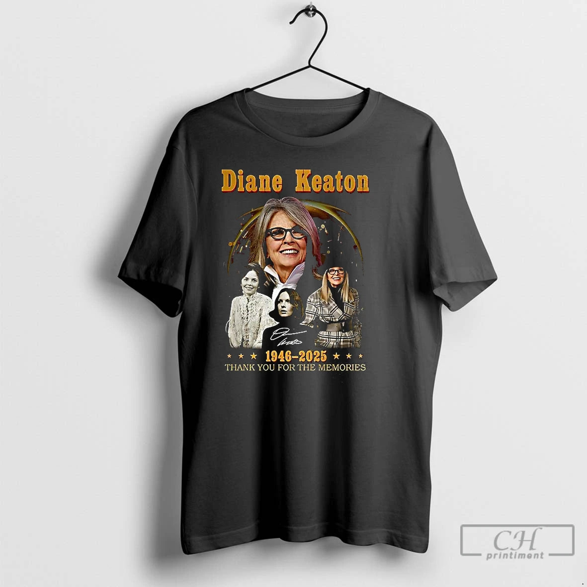 Classic Diane Keaton 1946 2025 Thank You For The Memories Siganture T Shirts - clothing by TeeHivey.com