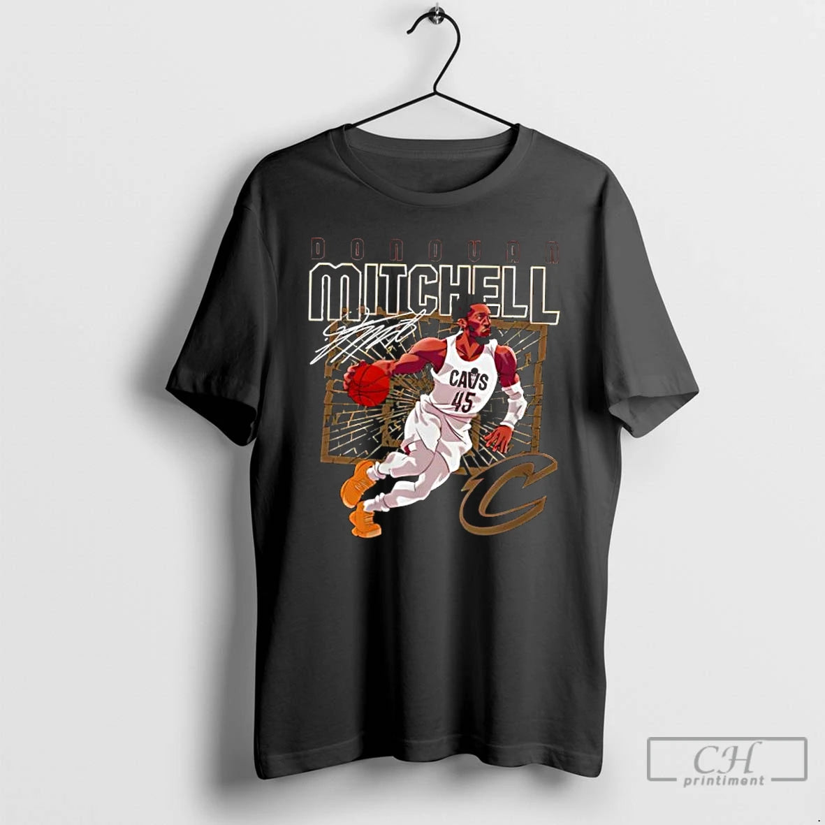 Classic Donovan Mitchell Cleveland Cavaliers Shattered Signature - clothing by TeeHivey.com