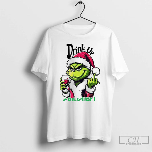 Classic Drink Up Grinches Christmas White T Shirts - clothing by TeeHivey.com