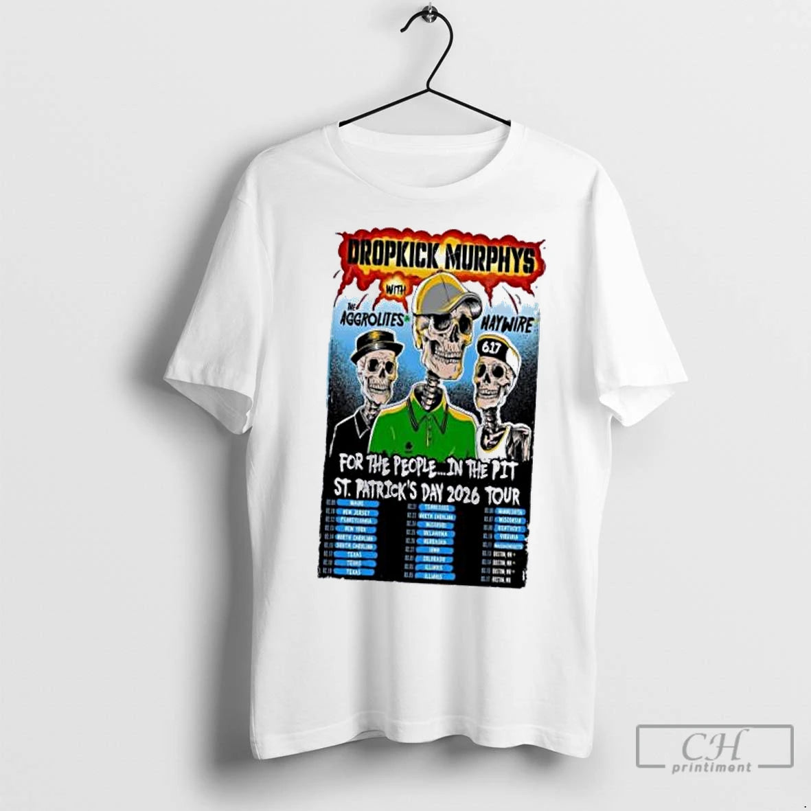 Classic Dropkick Murphys St Patricks Day Tour 2026 - clothing by TeeHivey.com