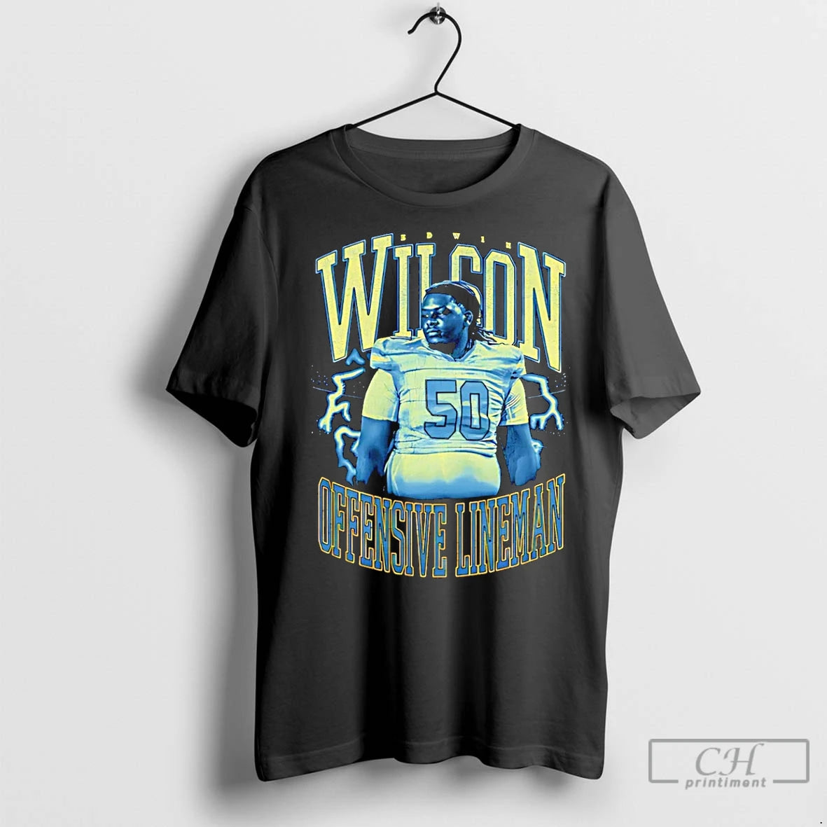 Classic Edwin Wilson Offensive Lineman Retro - clothing by TeeHivey.com